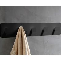 Вешалка для полотенец Abber Stein AS1650MB Черная матовая — фото 1, Крючки для полотенец