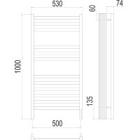 Электрический полотенцесушитель Terminus Енисей П12 500х1000 4670078526250 Хром — фото 4, Электрические полотенцесушители