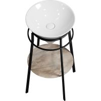 Товар: Консоль под раковину Kerama Marazzi Cono CO.44\BLK.M Черная матовая - фото 3 Консоль под раковину Kerama Marazzi Cono CO.44\BLK.M Черная матовая — фото 3, Мебель для ванной