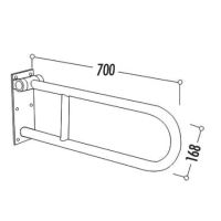 Поручень для унитаза Creavit TB110 Хром — фото 4, Аксессуары для ванной