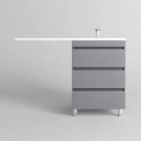 Тумба под раковину Style Line Даллас Леон 120 Люкс Plus Серая арт-СС-00002449 — фото 3, Тумбы под раковину