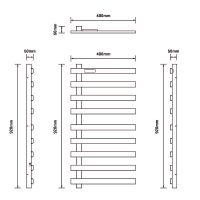 Товар: Электрический полотенцесушитель Black&White N-355B 48x92 355BI Черный матовый - фото 5 Электрический полотенцесушитель Black&White N-355B 48x92 355BI Черный матовый — фото 5, Электрические полотенцесушители