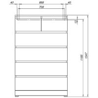 Товар: Комод Aquanet Сканди 80 302546 Дуб крафт - фото 10 Комод Aquanet Сканди 80 302546 Дуб крафт — фото 10, Мебель для ванной