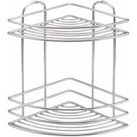 Полка корзина Tekno-tel BK022 угловая Хром — фото 1, Полки для ванной и душа