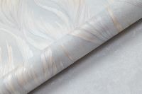 Обои Артекс Dolores 10882-03 Винил на флизелине (1,06*10,05) Зеленый/Серый, Листья/Абстракция — фото 5, Обои для стен