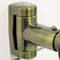 Карниз для душевого поддона Radomir 120х80 1-12-4-0-0-008 Бронза — фото 1, Карнизы для ванной