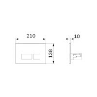 Комплект унитаза с инсталляцией AM.PM Spirit V2.0 FlashClean IS47031.701700 с сиденьем Микролифт и клавишей смыва Никель матовый — фото 16, Комплекты унитаз + инсталляция