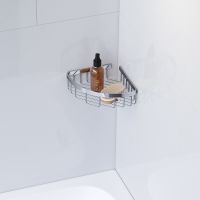 Полка корзина AM.PM Sense L A7452100 угловая Хром — фото 6, Полки для ванной и душа