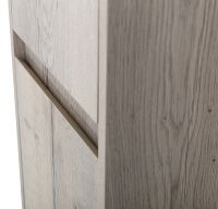 Шкаф пенал BelBagno Kraft 33 L KRAFT-1600-2A-SC-RGB-L подвесной Rovere Galifax Bianco — фото 5, Пеналы для ванной комнаты