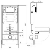 Комплект унитаза с инсталляцией Aquatek Set Aquatek Европа-KKI2 с сиденьем Микролифт — фото 19, Унитазы