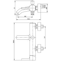 Товар: Смеситель для ванны Aquanet Minima AF130-20C 261814 Хром - фото 2 Смеситель для ванны Aquanet Minima AF130-20C 261814 Хром — фото 2, Смеситель для ванны