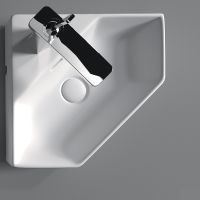 Товар: Раковина-чаша Sanita Luxe Line 49 WB.CR/Line/35-C/WHT.G/S1 угловая Белая - фото 2 Раковина-чаша Sanita Luxe Line 49 WB.CR/Line/35-C/WHT.G/S1 угловая Белая — фото 2, Раковины