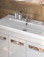 Тумба под раковину Vigo Plaza 80 tn.PLA.MIR.80.2D.2Y Белая — фото 2, Мебель для ванной