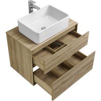 Тумба под раковину Aquaton Либерти 75 1A279501LYC70 подвесная Дуб эльвезия — фото 12, Тумбы под раковину