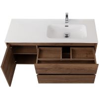 Тумба под раковину BelBagno Kraft 120 R KRAFT-1200-2C-1A-SO-RT-R подвесная Rovere Tabacco — фото 7, Тумбы под раковину