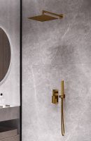 Товар: Душевая система Boheme Qubic 474-3-BR Бронза - фото 2 Душевая система Boheme Qubic 474-3-BR Бронза — фото 2, Душевое оборудование. Душевая программа