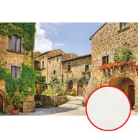 Фреска Ortograf Городской пейзаж 4460 Фактура флок FLK Флизелин (4*2,7) Бежевый/Зеленый/Голубой, Город/Пейзаж — фото 1, Фрески