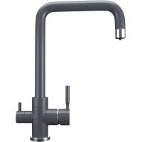 Смеситель для кухни Ulgran Classic U-019-343 Антрацит — фото 1, Смесители