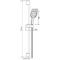 Товар: Душевой гарнитур Orange O-Shower OS804cr Хром - фото 4 Душевой гарнитур Orange O-Shower OS804cr Хром — фото 4, Душевые гарнитуры