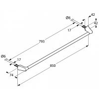 Товар: Полотенцедержатель Kludi Ambienta 5397905 Хром - фото 6 Полотенцедержатель Kludi Ambienta 5397905 Хром — фото 6, Полотенцедержатели