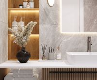 Керамогранит Laparet Crystal Grey серый сатинированный 60x120 см — фото 4, Керамогранит