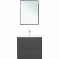 Тумба под раковину Aquanet Арт 75 329064 подвесная Ясень графит — фото 7, Тумбы под раковину