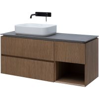 Тумба под раковину Allen Brau Infinity 120 L 1.21005.NO подвесная Дуб — фото 3, Мебель для ванной