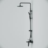 Душевая система AM.PM X-Joy F42885A14 Черная — фото 16, Душевые стойки