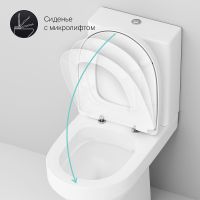 Товар: Унитаз компакт AM.PM Spirit V2.0 FlashClean CK70C1804W с гигиеническим душем и ершиком с бачком и сиденьем Микролифт - фото 11 Унитаз компакт AM.PM Spirit V2.0 FlashClean CK70C1804W с гигиеническим душем и ершиком с бачком и сиденьем Микролифт — фото 11, Напольные унитазы