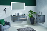 Тумба под раковину Jacob Delafon Vox 120 EB2021-RA-442 подвесная Серый антрацит — фото 2, Тумбы под раковину