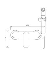 Гигиенический душ со смесителем Gappo G48 G2048-8 Белый Хром — фото 10, Душевое оборудование. Душевая программа