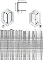 Душевой уголок New Trendy Avexa Black 100x120 R EXK-1595 профиль Черный стекло прозрачное — фото 14, Душевые уголки