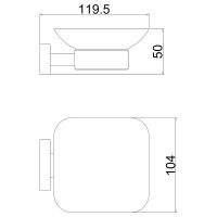 Мыльница Belz B902 B90202 Хром — фото 2, Мыльницы