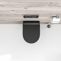Унитаз beWash Aldo BKWHR101480 подвесной Черный матовый с сиденьем Микролифт — фото 4, Унитазы