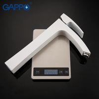 Смеситель для раковины Gappo G07 G1007-18 Белый Хром — фото 6, Смесители для раковины