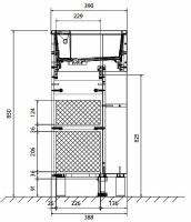 Товар: Тумба с раковиной 1MarKa Laura 40Н R У85931 Дуб сонома Белый глянец - фото 7 Тумба с раковиной 1MarKa Laura 40Н R У85931 Дуб сонома Белый глянец — фото 7, Тумбы с раковиной