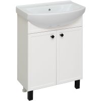 Тумба под раковину Runo Римини 65 00-00001254 Белая — фото 1, Тумбы под раковину