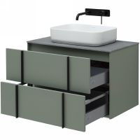 Тумба под раковину Allen Brau Reality 80 1.32005.CGM подвесная Олива матовая — фото 13, Мебель для ванной