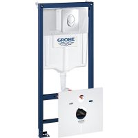 Инсталляция Grohe Rapid SL 38750001 для унитаза с клавишей смыва Хром — фото 1, Инсталляции для унитазов