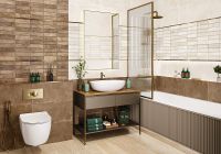 Керамическая плитка NewTrend Elbrus Brick Marron WT36ELR31 настенная 30х60 см — фото 9, Керамическая плитка