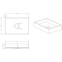 Раковина-чаша Abber Stein 50 AS2621 Белая матовая — фото 5, Раковины накладные