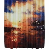 Товар: Штора для ванны WasserKRAFT Ammer 180х200 SC-70103 Закат, чайки - фото 2 Штора для ванны WasserKRAFT Ammer 180х200 SC-70103 Закат, чайки — фото 2, Шторы для ванной