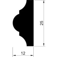 Товар: Молдинг Evrowood M01 2000x25x12 мм - фото 5 Молдинг Evrowood M01 2000x25x12 мм — фото 5, Молдинги