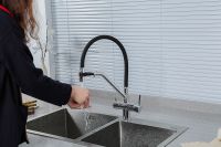 Товар: Смеситель для кухни Gappo G4398-80 Хром Черный - фото 8 Смеситель для кухни Gappo G4398-80 Хром Черный — фото 8, Смесители для кухни