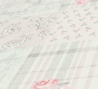 Обои AS Creation Maison Charme 39066-3 Винил на флизелине (0,53*10,05) Белый/Розовый/Серый, Геометрия/Клетка/Цветы — фото 3, Обои для стен