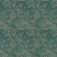 Обои Bernardo Bartalucci Medici 84209-4 Винил на флизелине (1,06*10,05) Бирюзовый, Геометрия — фото 1, Обои для стен