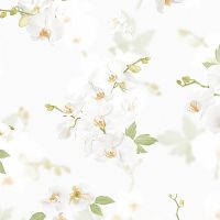 Обои Andrea Rossi Stromboli 54342-1 Винил на флизелине (1,06*10) Белый, Цветы/Листья — фото 1, Обои для стен