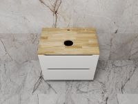 Тумба под раковину Style Line Бали 70 ЛС-00002338 подвесная Белый софт — фото 6, Мебель для ванной