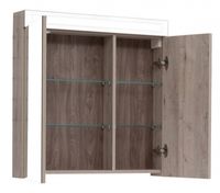 Товар: Зеркальный шкаф Dreja Max 80 77.9010D с подсветкой Дуб Кантри - фото 2 Зеркальный шкаф Dreja Max 80 77.9010D с подсветкой Дуб Кантри — фото 2, Зеркальные шкафы в ванную