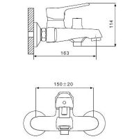Смеситель для ванны Gappo G36 Хром арт-G3236 — фото 15, Смеситель для ванны